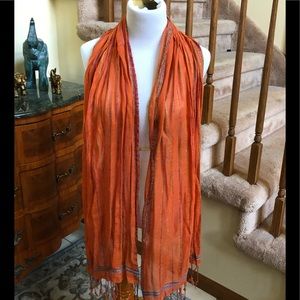 Lightweight scarf. 19 by 72 inches